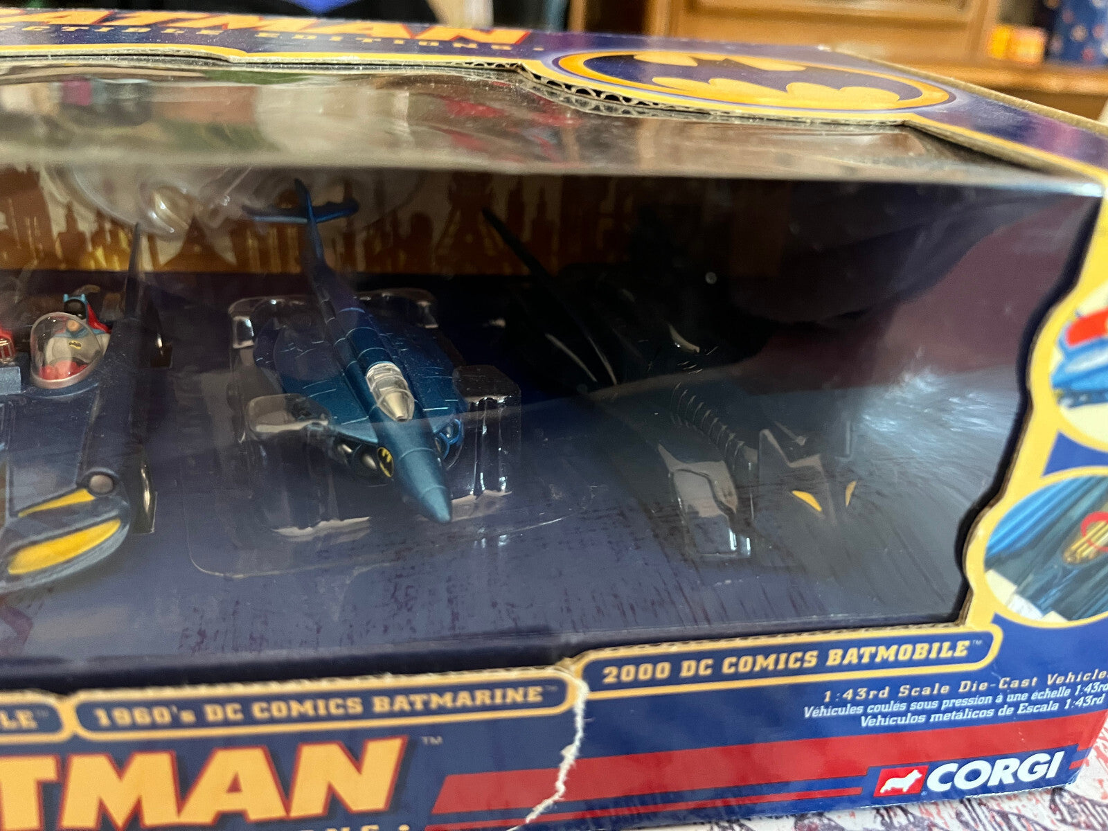 Voiture Miniature Batman 4 X Batmobile Batmarine Collectible Edition Corgi 1/43
