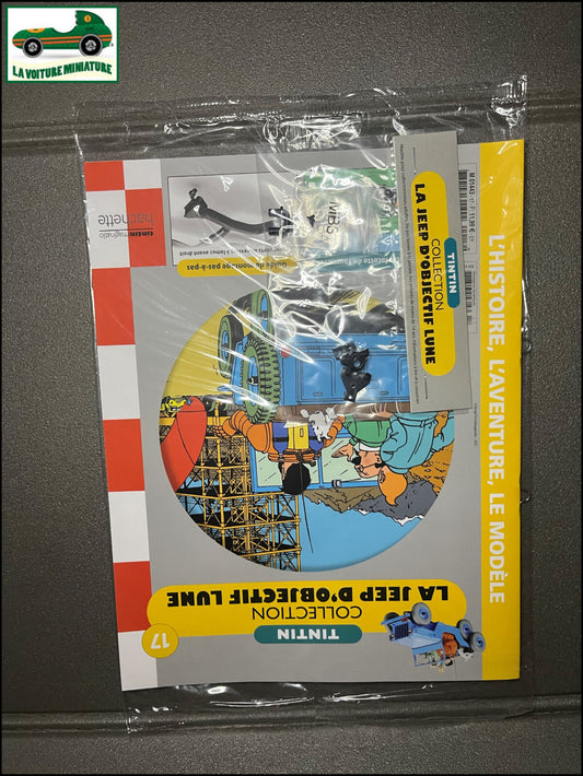 Voiture miniature Maquette Tintin Jeep D'Objectif Lune Hachette N°17 au 1/8