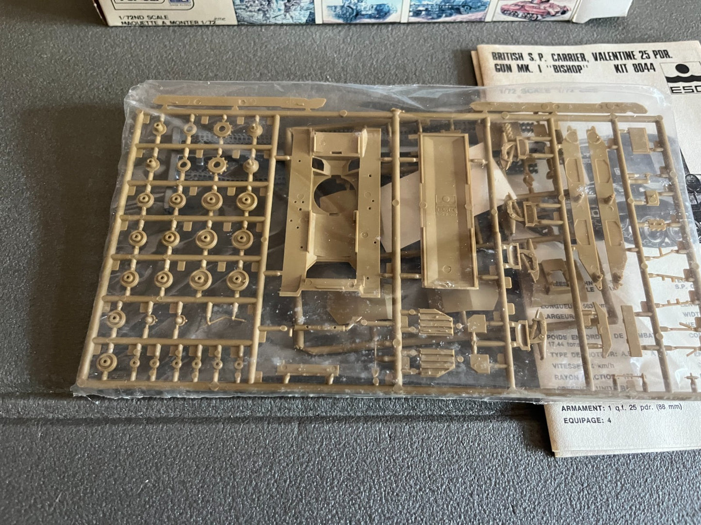 Maquette Militaire Blindé Char British 25 pdr. Mk.I Bishop Polistil 1/72