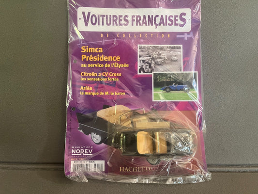 Voiture miniature Simca Présidence Norev Hachette + Fascicule au 1/43
