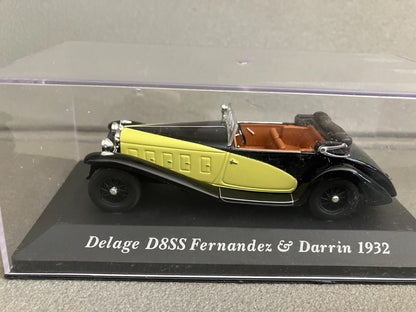 Voiture Miniature Delage D8SS Fernandez & Darrin 1932 Altaya au 1/43