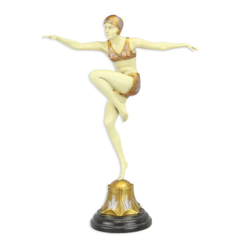 STATUE MODERNE SCULPTURE BRONZE INTITULÉE CON BRIO