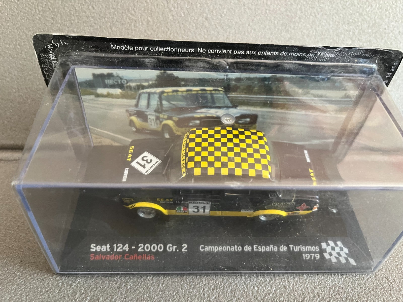 Voiture Miniature Seat 124 2000 Gr. 2 1979 Rallye Espagne au 1/43