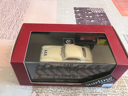 Voiture Miniature Cisitalia 202 SC Coupé Mille Miglia 1949 Starline Models 1/43
