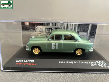 Voiture Miniature Seat 1400B Copa Montjuich Coches Sport 1957 Rallye au 1/43
