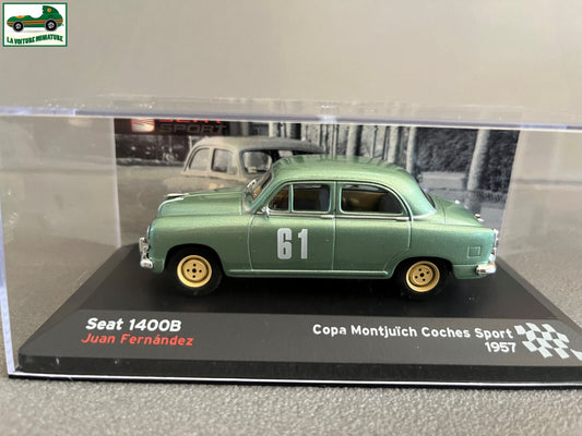 Voiture Miniature Seat 1400B Copa Montjuich Coches Sport 1957 Rallye au 1/43