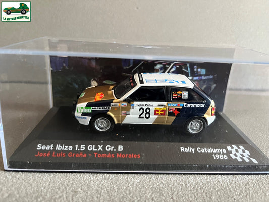 Voiture Miniature Seat Ibiza 1.5 GLX Gr.B Rallye Catalunya 1986 au  1/43