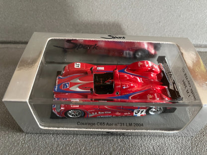 Voiture Miniature Courage C65 Aer N°31 LM 2004 Le Mans Spark au 1/43