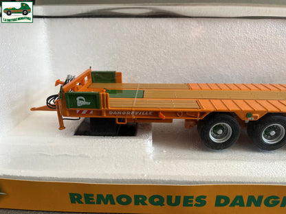 Miniature Agricole Travaux Publics Remorque Dangreville Porte Engins PE 32 1/32