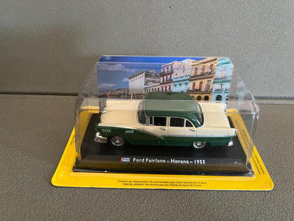 Voiture Miniature Ford Fairlane Havana 1955 Taxi du Monde au 1/43