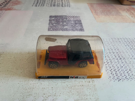 Ancienne Voiture Miniature Jeep Polistil AE.74 Epave