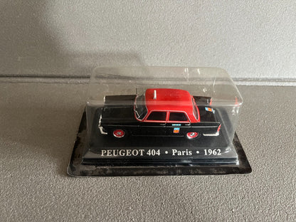 Voiture Miniature Peugeot 404 Paris 1962 Taxi Du Monde au 1/43 Altaya