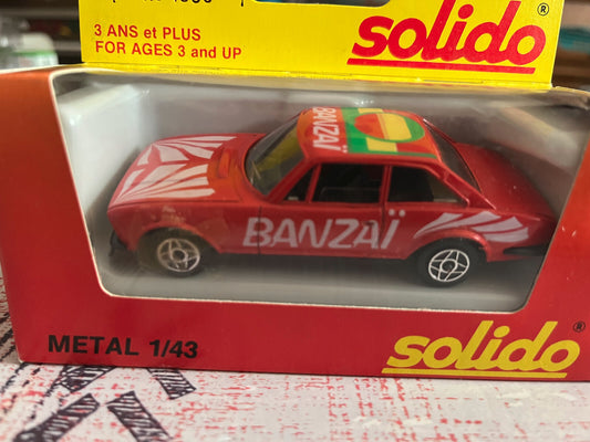 Voiture Miniature Peugeot 504 Coupé V6 Banzai Solido France au 1/43