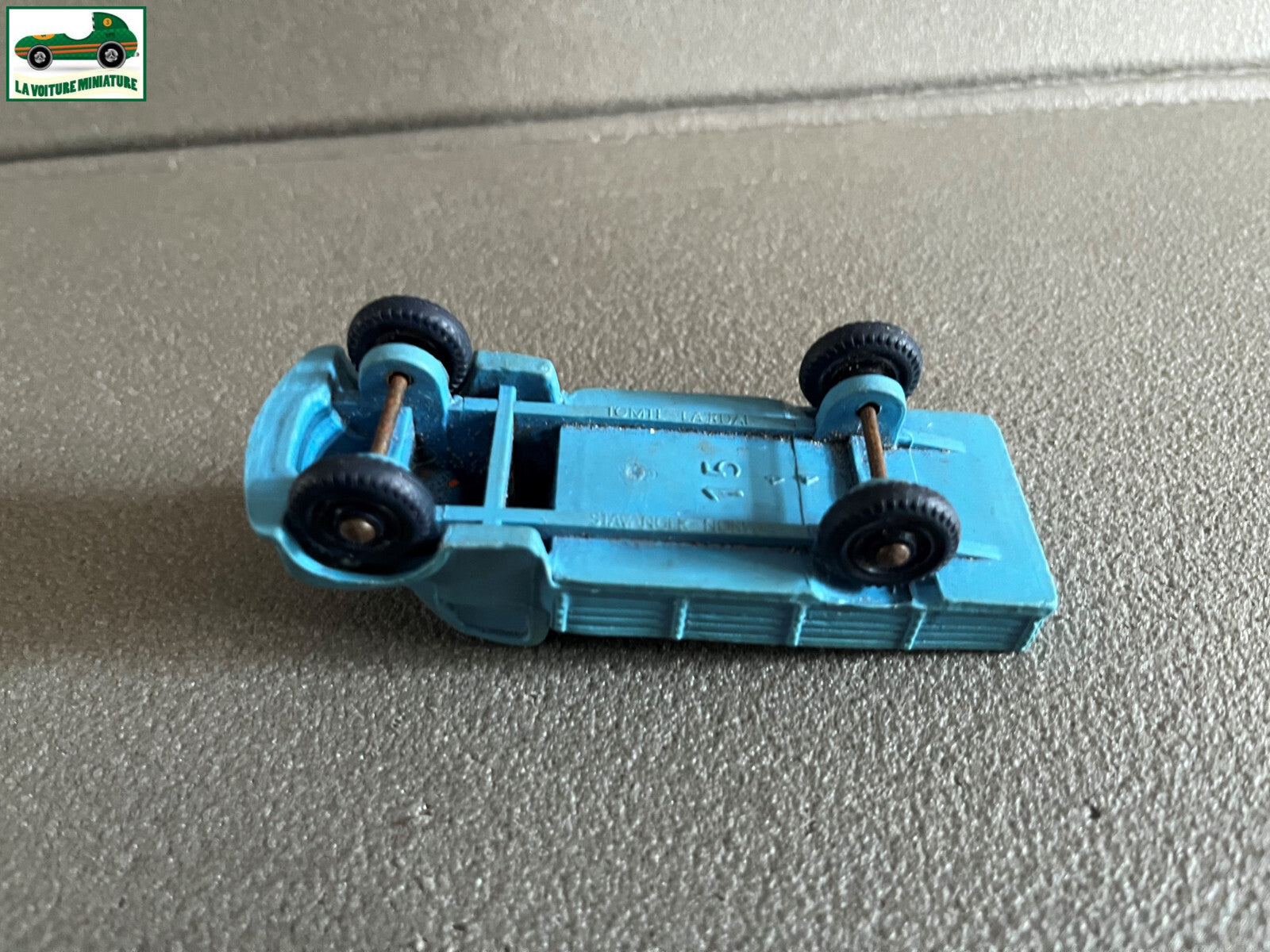 Voiture Miniature Ancien Camion Tomte Lardal Norway Plastique Gomme