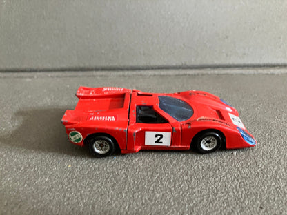 Ancienne Voiture Miniature Chevron GT B 16 Politoys  Italy au 1/43 Epave