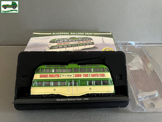 Voiture Miniature Tramway Blackpool Balloon Tram 1960 Ixo Atlas au 1/76