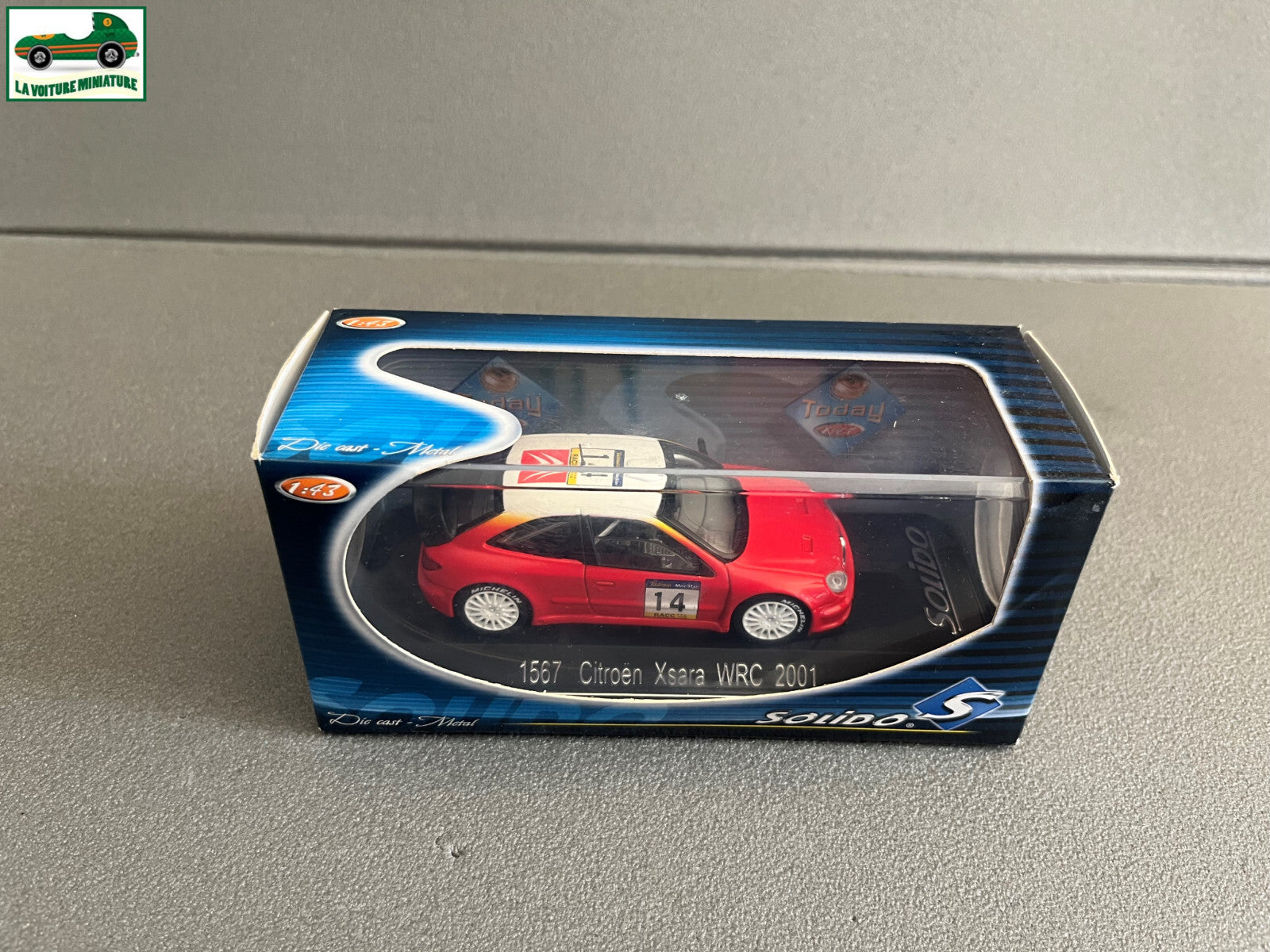 Voiture miniature Citroen Xsara WRC 2001 1567 Solido au 1/43