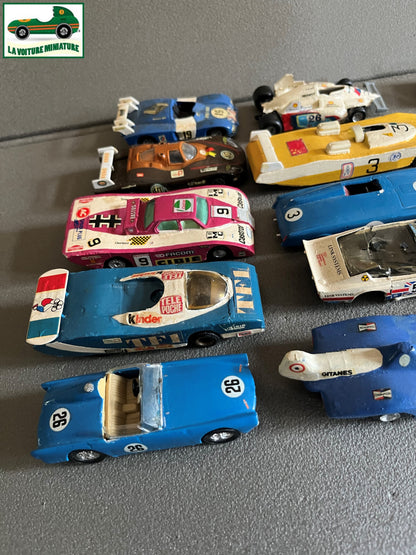 Miniature Lot 15 Voiture Modifiées Repeinte Kit monté  1/43 Défauts Pièces HS