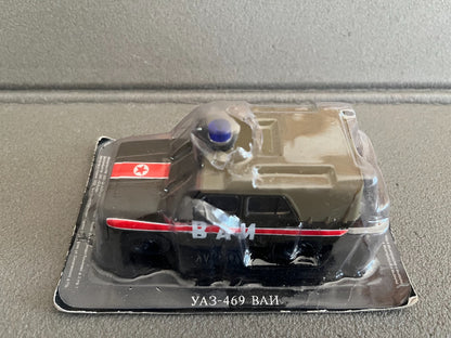 Voiture Miniature Gaz YA3-469 Police Ixo DeAgostini URSS Pays Est Russie 1/43