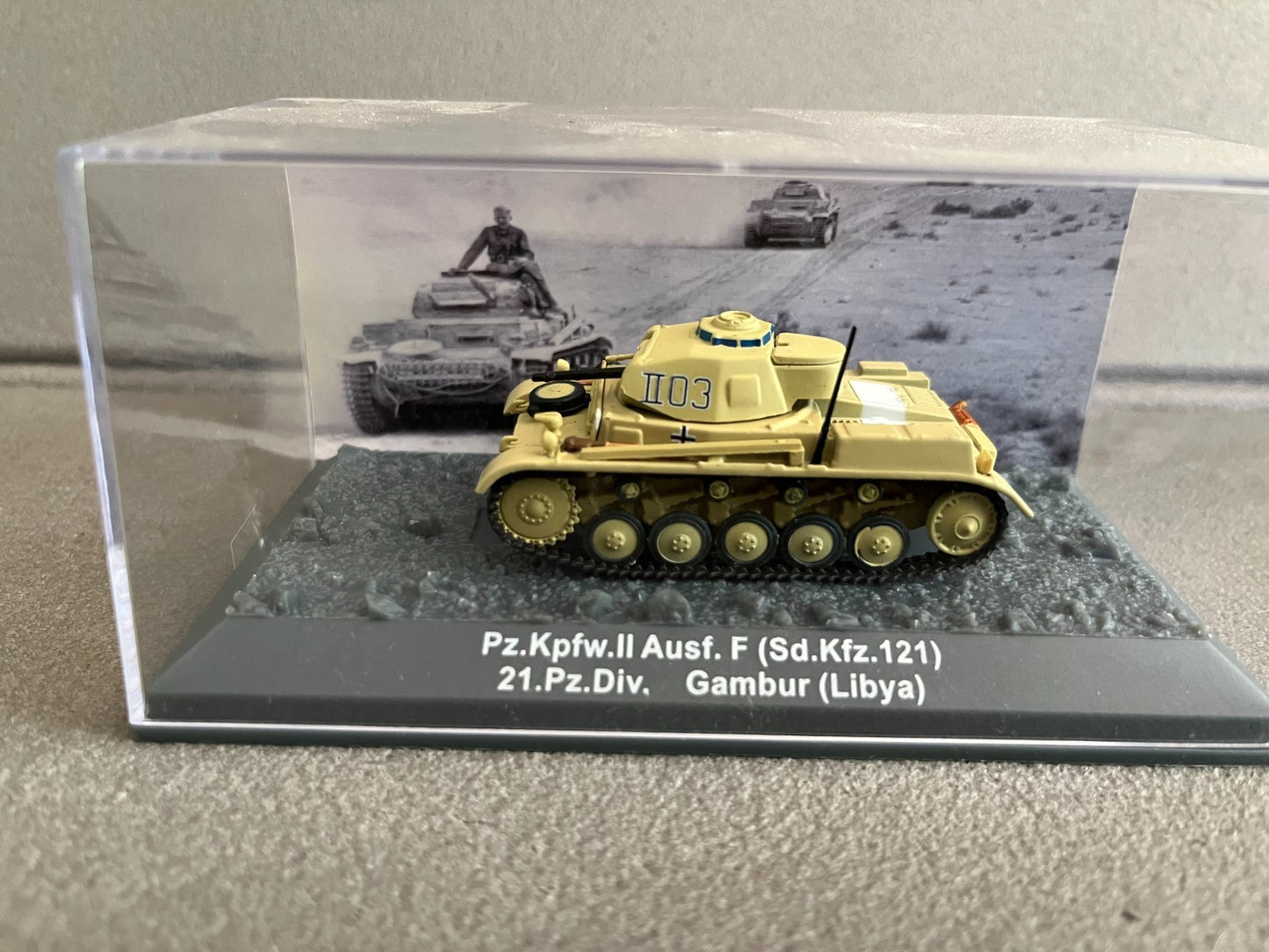 Miniature Militaire Char Tank Blindé Pz.Kpfw. II Ausf. F Altaya 1/72