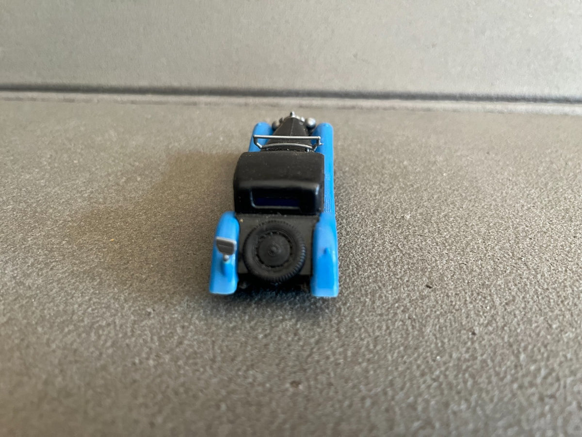 Voiture Miniature Ancien Plastique Bugatti 1930 Huilor