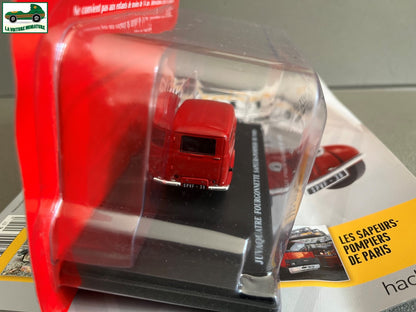 Voiture Miniature Utilitaire Renault Juvaquatre Pompiers Paris Hachette 1/43