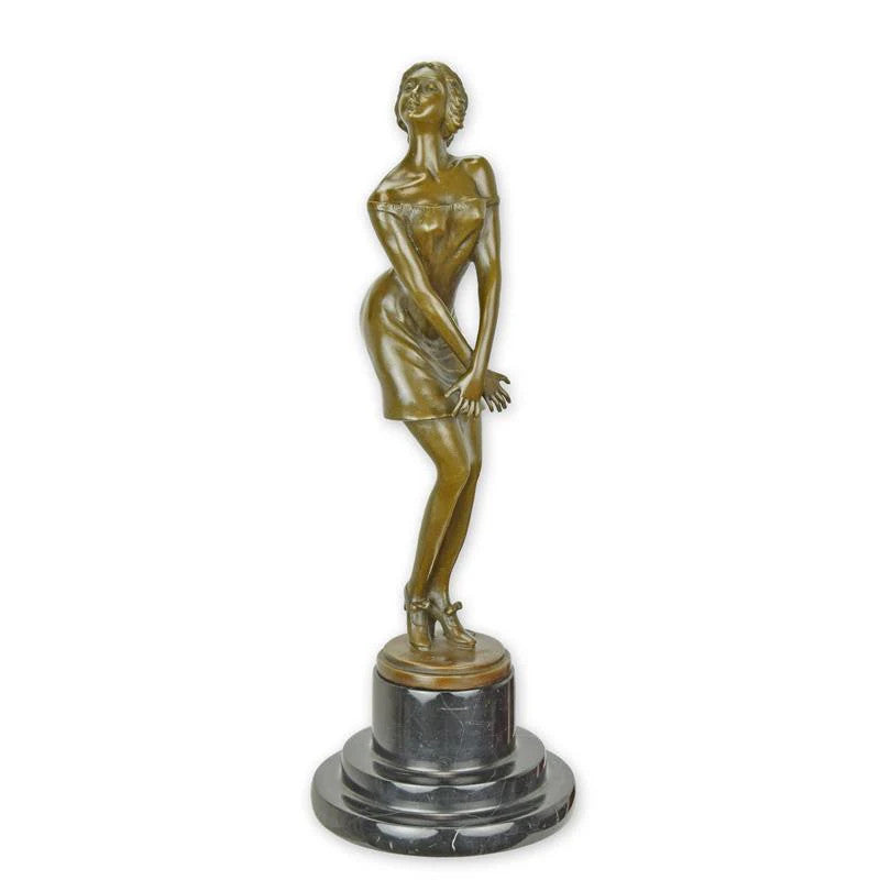 STATUE MODERNE SCULPTURE BRONZE INTITULÉE PSIVE
