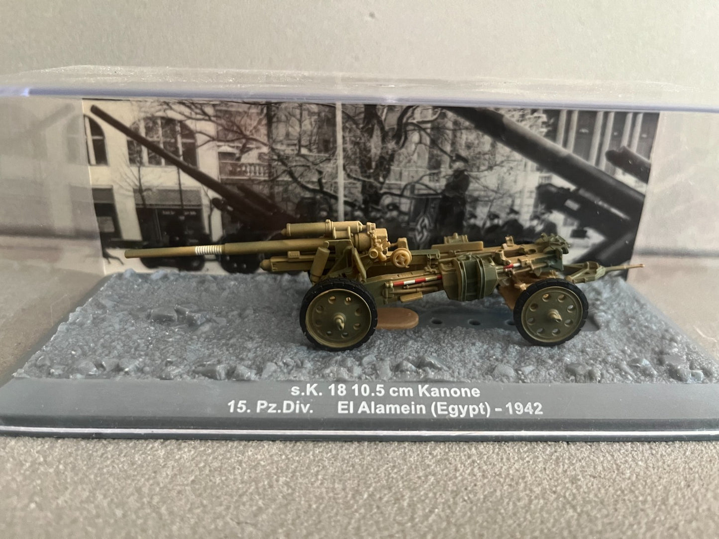 Miniature Militaire Char Tank Blindé Canon s.K. 18 10.5 cm Kanone Altaya 1/72