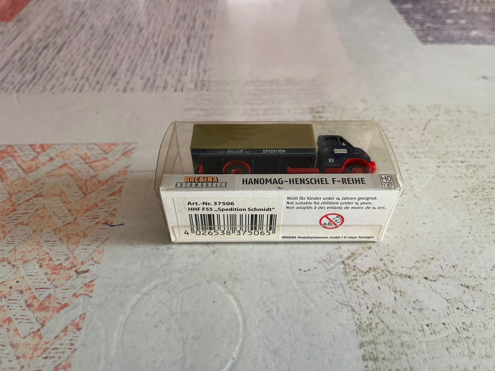 Voiture Miniature Camion Brekina Hanomag F55 1/87 HO