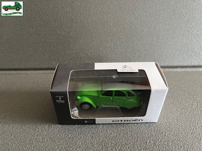 Voiture miniature Citroen 2CV Verte 3 inches 1/64