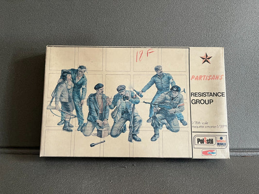 Maquette Militaire Figurine Soldat Resistance Group Partisans Polistil 1/35