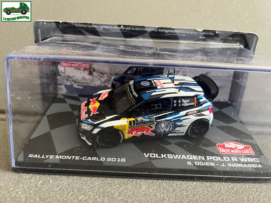 Voiture miniature Volkswagen Polo R WRC Rallye Monte Carlo 2016 Ogier 1/43
