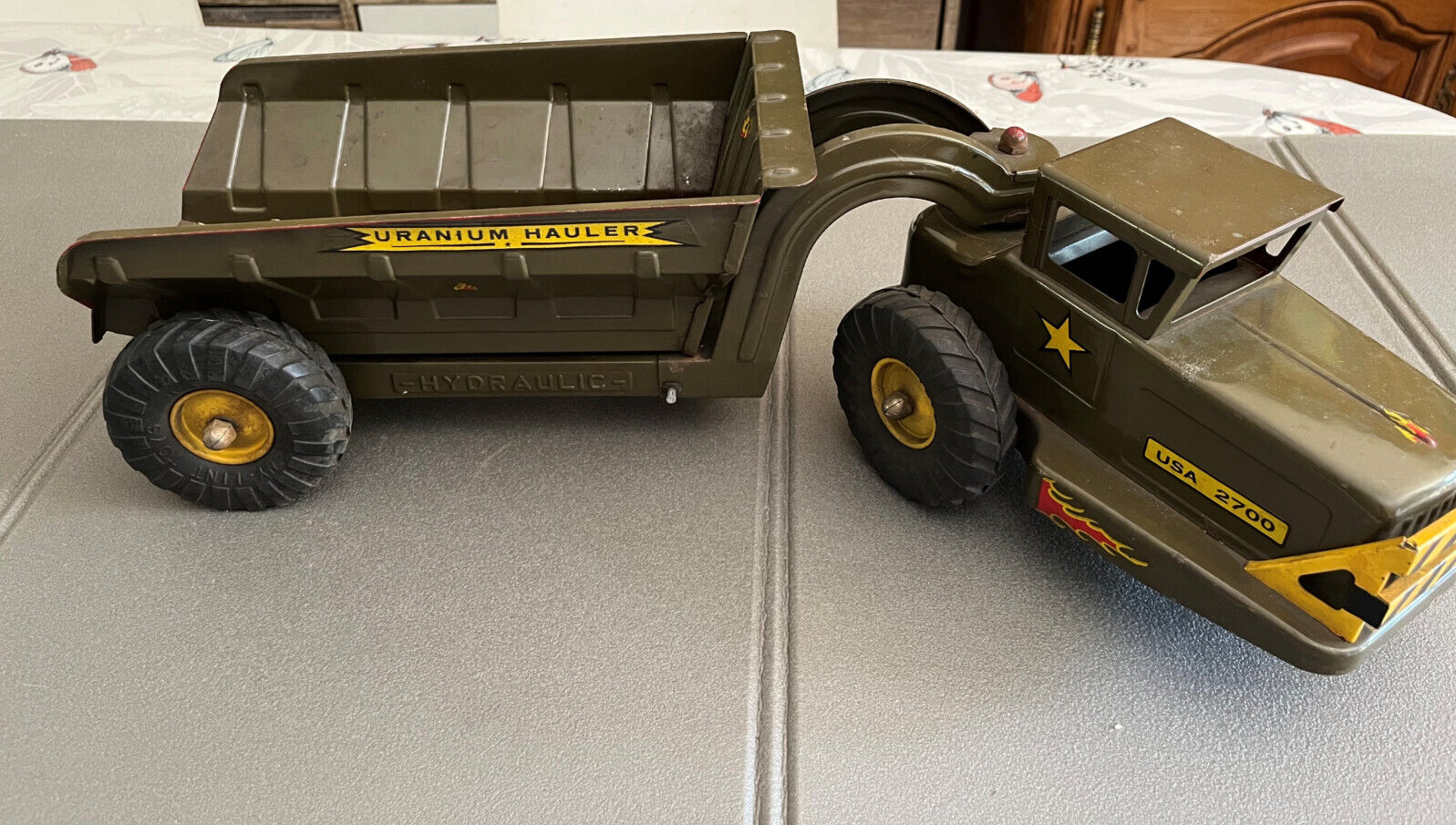 Ancien Jouet Miniature Camion Semi Remorque Nylint Toys Uranium Hauler USA 2700