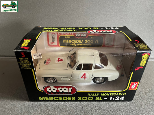 Ancienne Voiture miniature Mercedes 300 SL Rallye Monte Carlo CB Car au 1/24