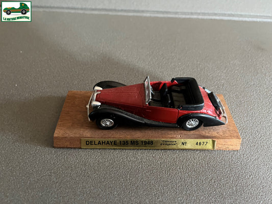 Voiture Miniature Delahaye 135 MS 1948 Concours D'élégance Solido France 1/43