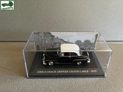 Voiture Miniature Simca Coach Aronde Grand Large 1955 au 1/43 Ixo Altaya