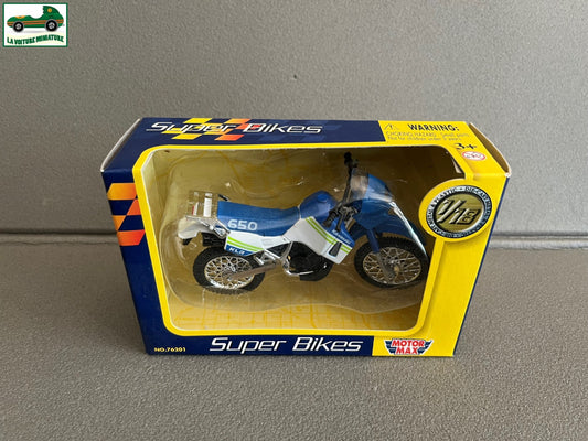 Moto miniature Kawasaki KLR 650 Super Bikes Motor Max 1/18