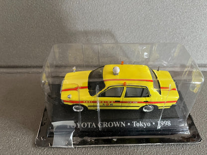 Voiture Miniature Toyota Crown Tokyo 1998 Taxi Du Monde au 1/43 Altaya