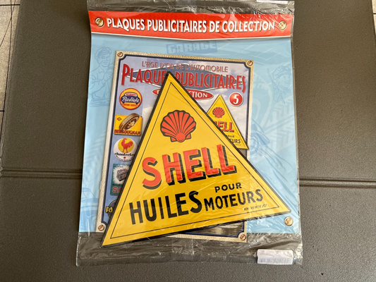 Plaque Métal Voiture Automobile Publicitaire Collection Huiles Shell