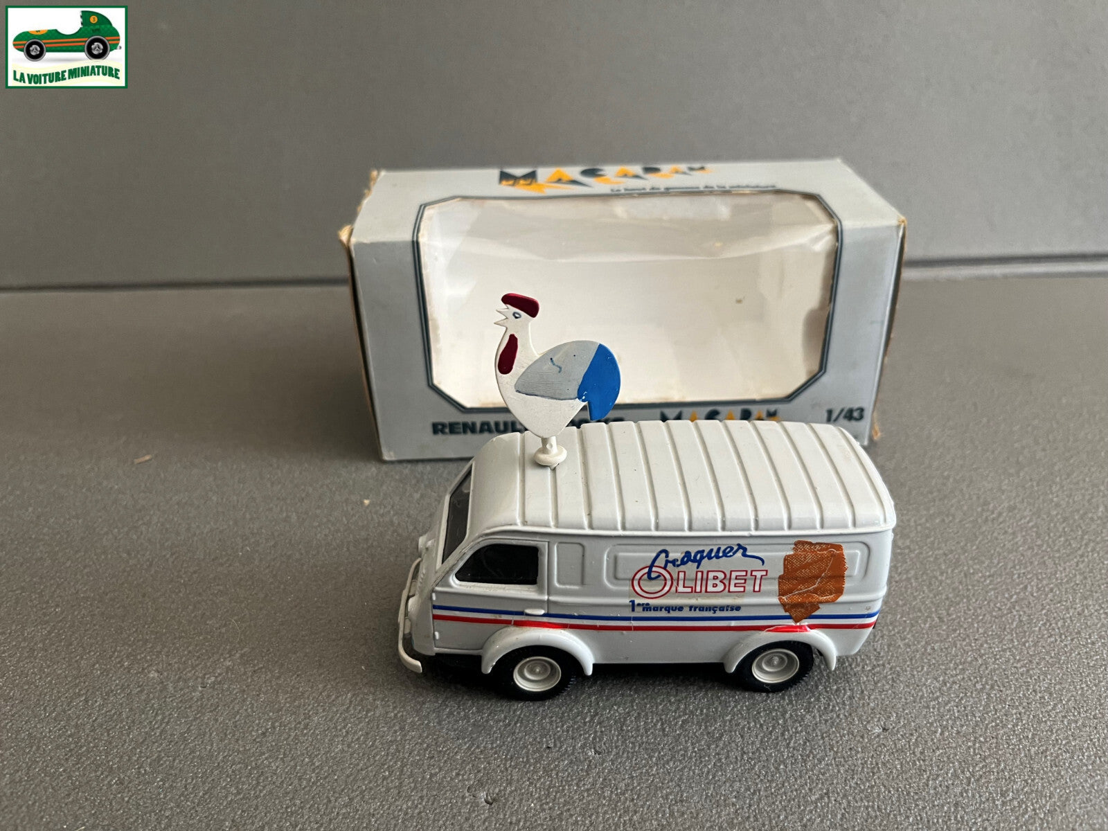 Voiture Miniature Renault 1000 KG Olibet Macadam au 1/43