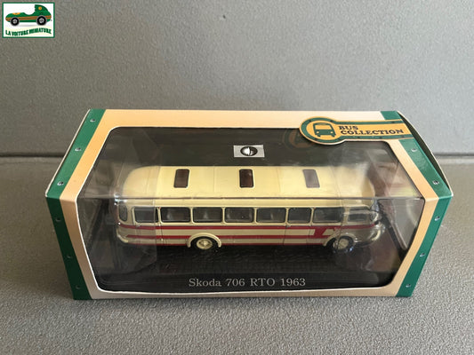 Voiture miniature Skoda 706 RTO 1963 Autobus Bus Collection Atlas 1/72