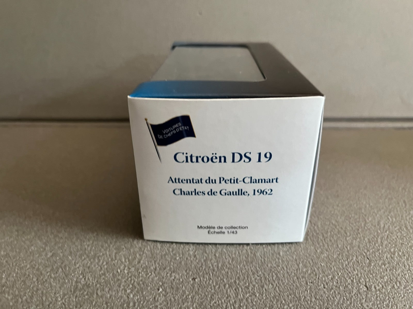 Voiture Miniature Citroen DS 19 Attentat Petit Clamart De Gaulle 1962 au 1/43