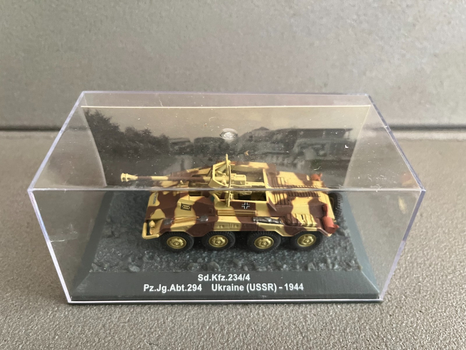 Miniature Militaire Char Tank Blindé Sd.Kfz.234/4 Ukraine 1944 Altaya 1/72
