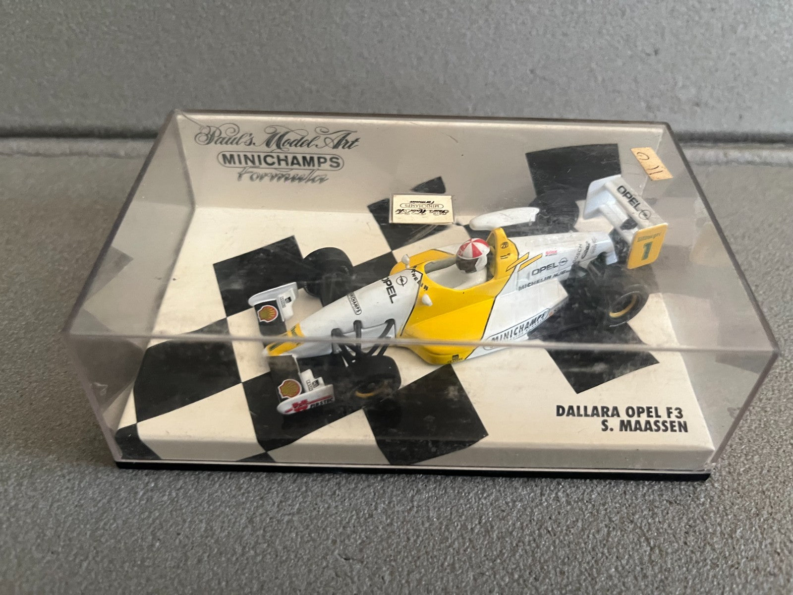 Voiture Miniature Formule 1 F1 Dallara Opel F3 Maassen Minichamps au 1/43