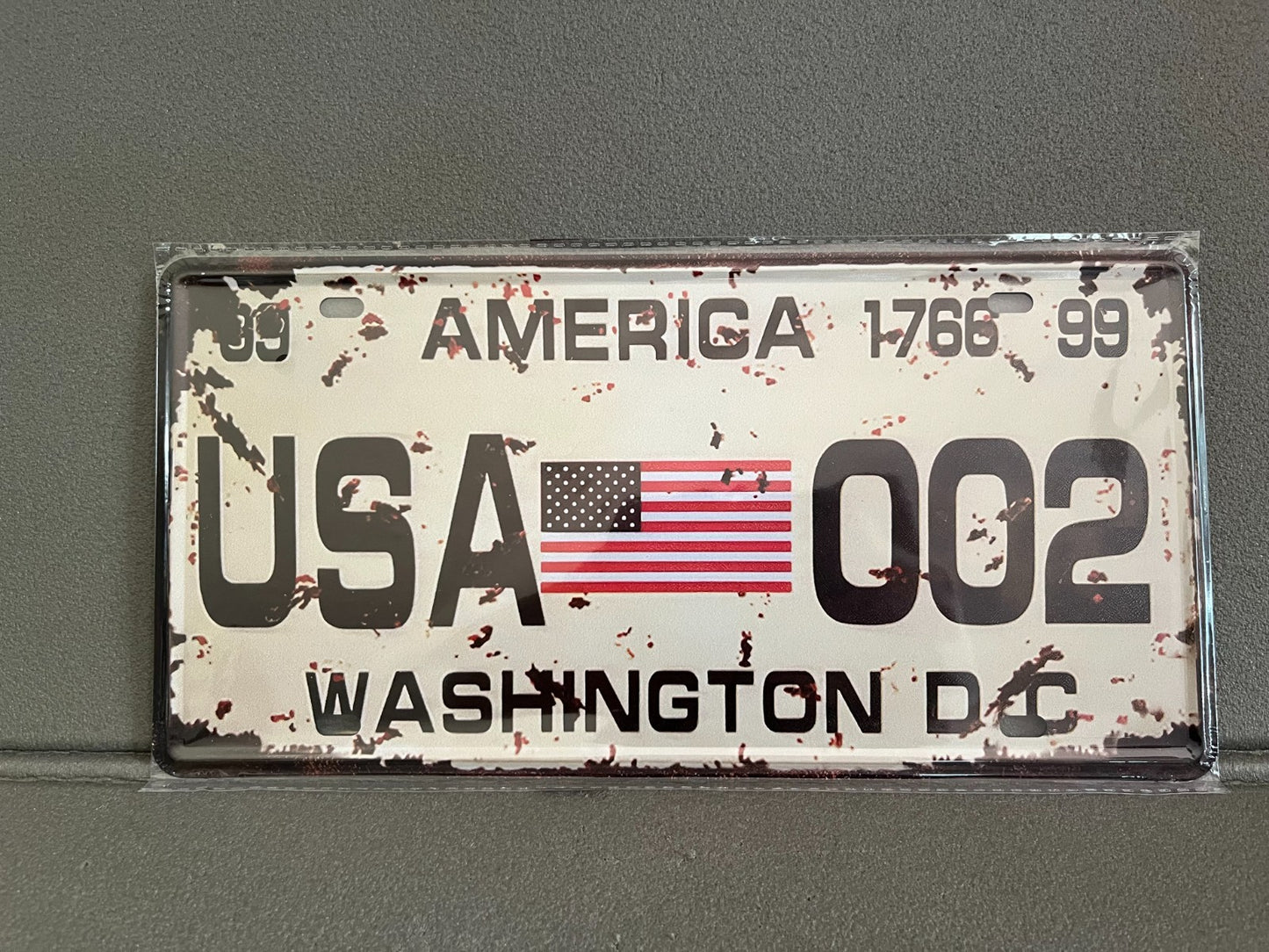 Plaque Métal Voiture Automobile Américaine Immatriculation Washington 15 x 30 cm