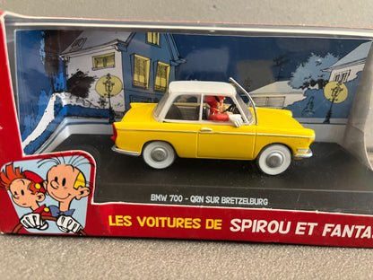 Voiture Miniature BMW 700 QRN sur Bretzelburg Spirou 1/43