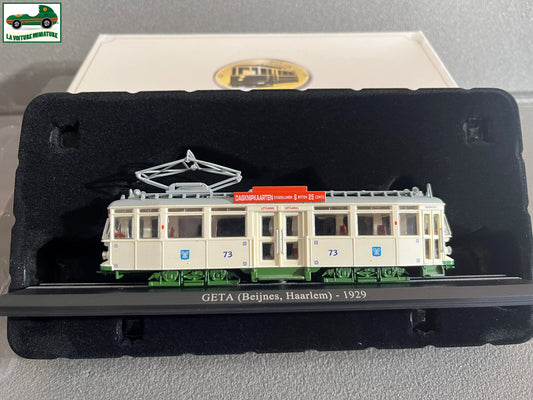 Voiture Miniature Tramway Geta 1929 Beijnes Haarlem Ixo Atlas au 1/87