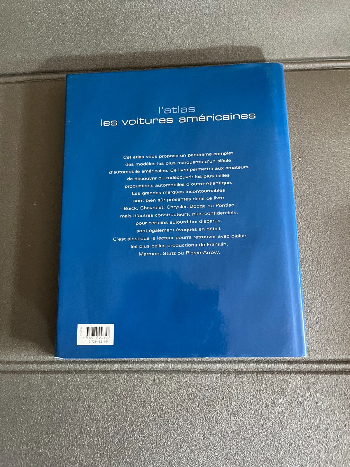 Livre Voiture Automobile L'Atlas des voitures américaines