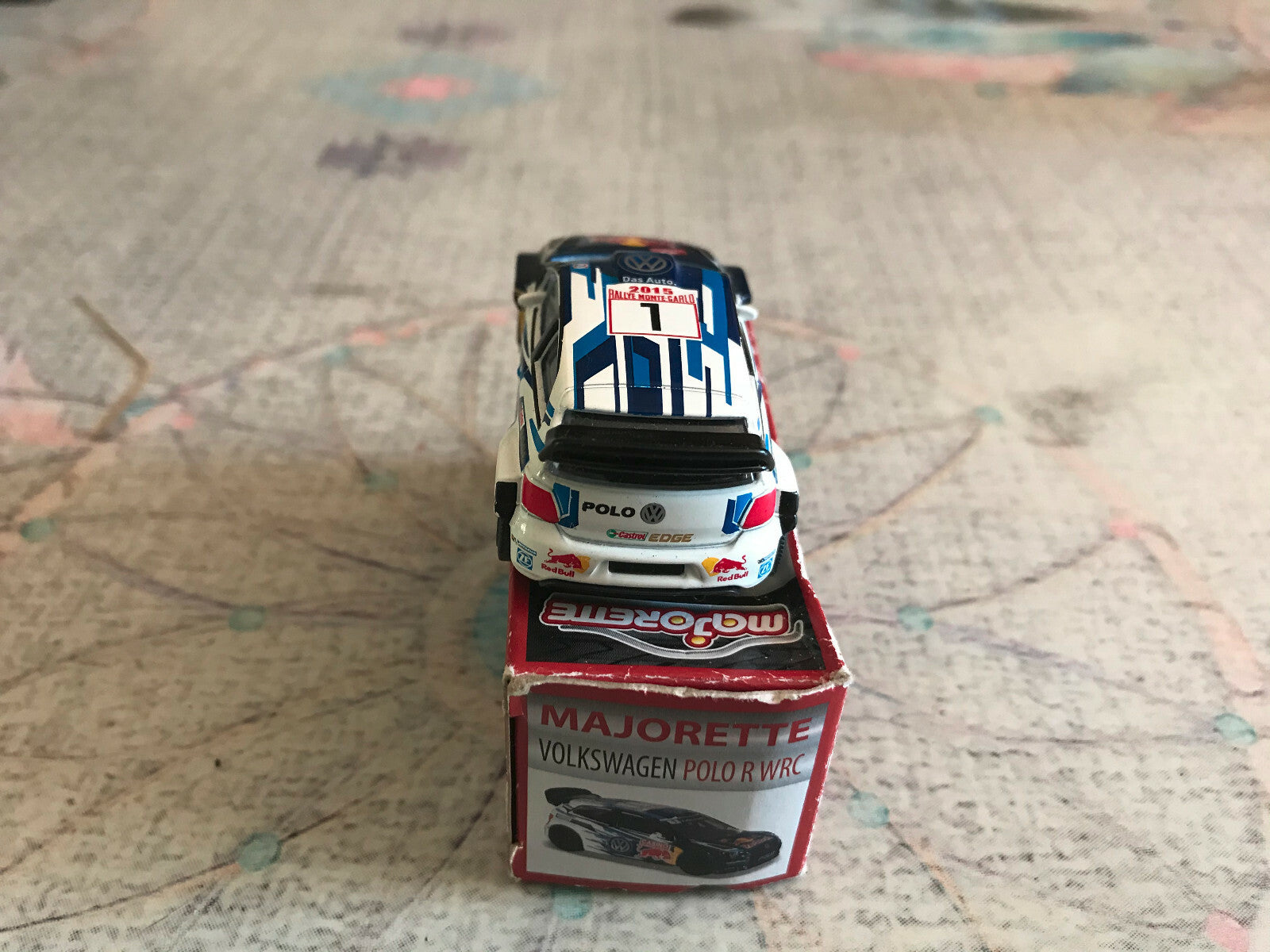 Voiture Miniature Volkswagen Polo R WRC Ogier Majorette Rallye Monte Carlo 1/57