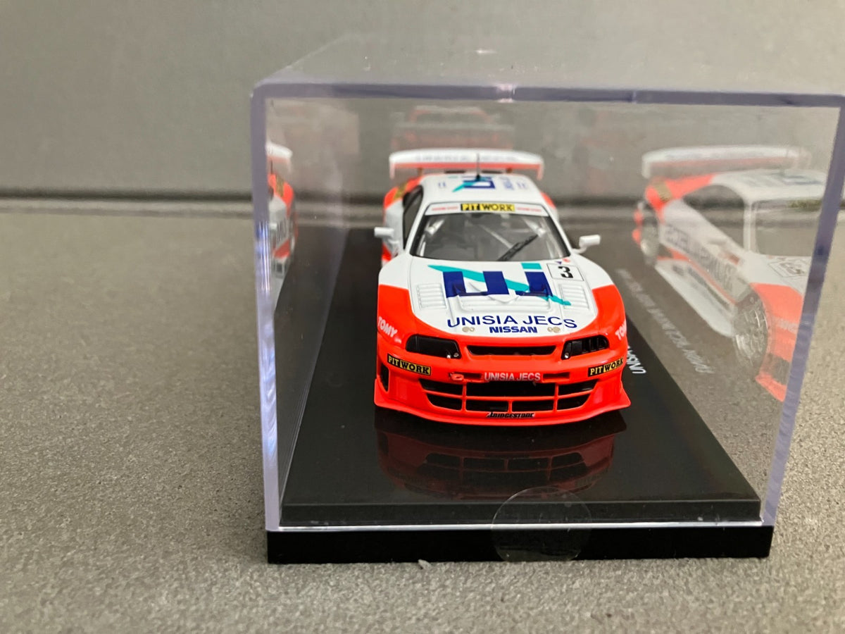 Voiture Miniature Nissan Unisia Jecs Skyline R33 JGTC 1998 Ebbro au 1/43